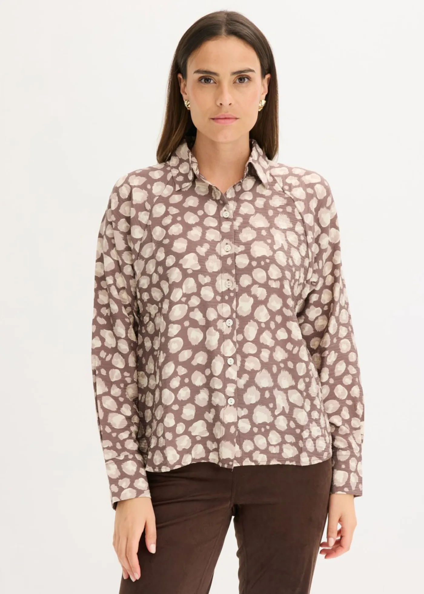 Discount Blusa de viscosa con mangas tipo murciélago Mujer Camisas Y Blusas