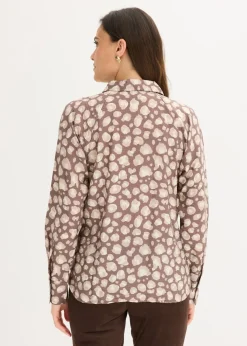 Discount Blusa de viscosa con mangas tipo murciélago Mujer Camisas Y Blusas
