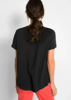 Blusa de viscosa con manga corta Mujer Camisas Y Blusas
