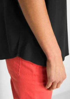 Blusa de viscosa con manga corta Mujer Camisas Y Blusas