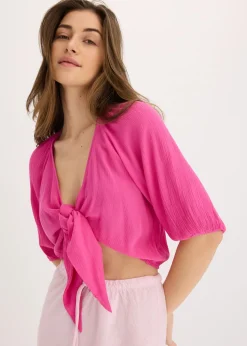 Discount Blusa de viscosa fluida Mujer Camisas Y Blusas