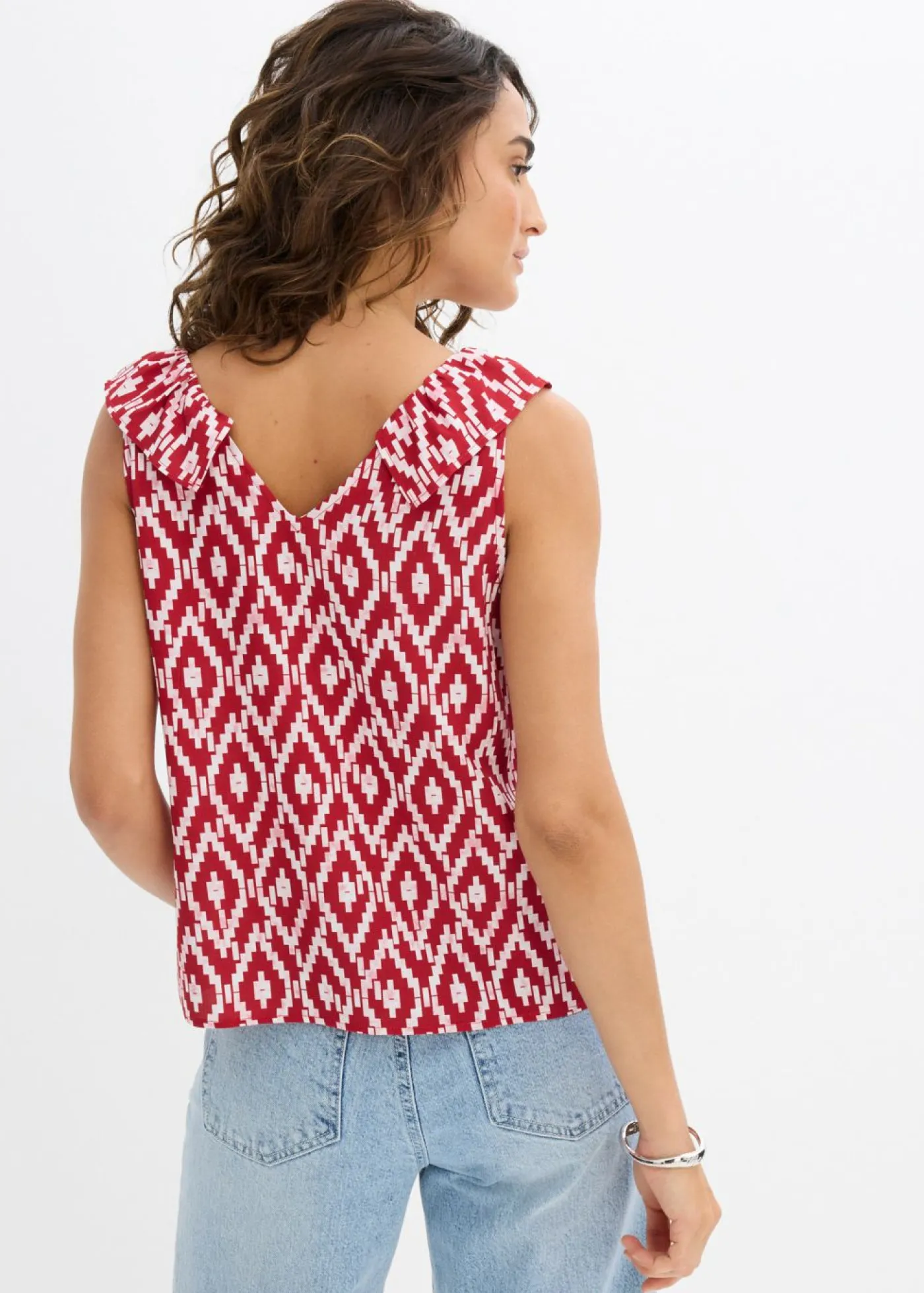 Sale Blusa de viscosa fluida Mujer Camisas Y Blusas|Camisetas