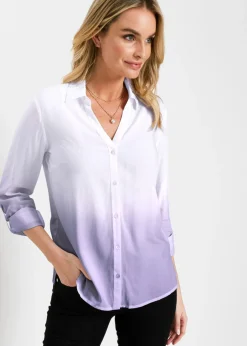 Blusa de viscosa fluida Mujer Camisas Y Blusas