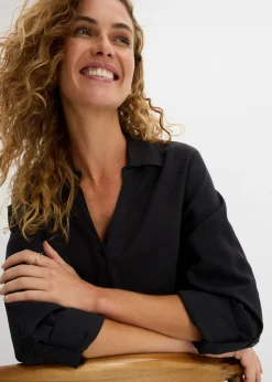Discount Blusa de viscosa fluida Mujer Camisas Y Blusas