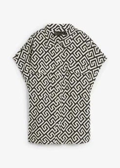 Hot Blusa de viscosa fluida Mujer Camisas Y Blusas