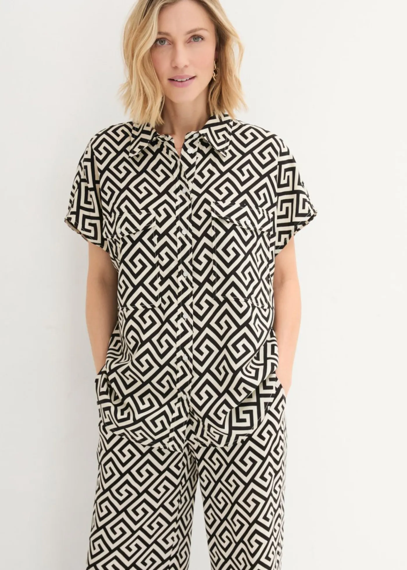 Hot Blusa de viscosa fluida Mujer Camisas Y Blusas