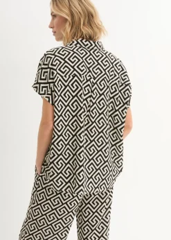 Hot Blusa de viscosa fluida Mujer Camisas Y Blusas