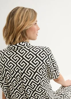 Hot Blusa de viscosa fluida Mujer Camisas Y Blusas