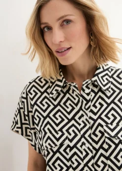 Hot Blusa de viscosa fluida Mujer Camisas Y Blusas
