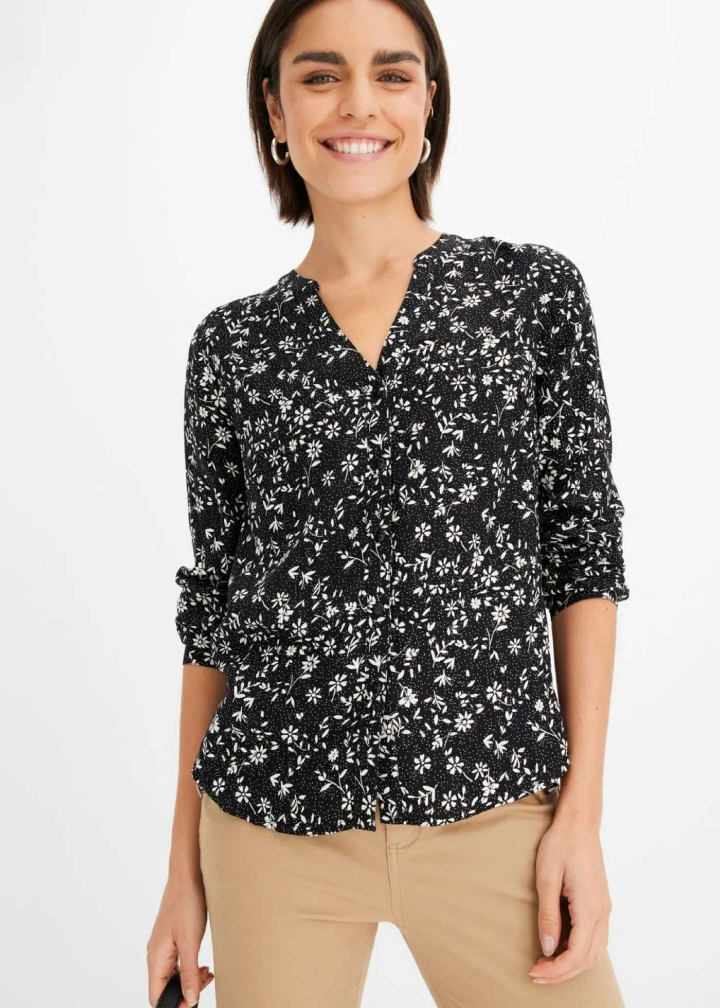 Discount Blusa de viscosa fluida Mujer Camisas Y Blusas