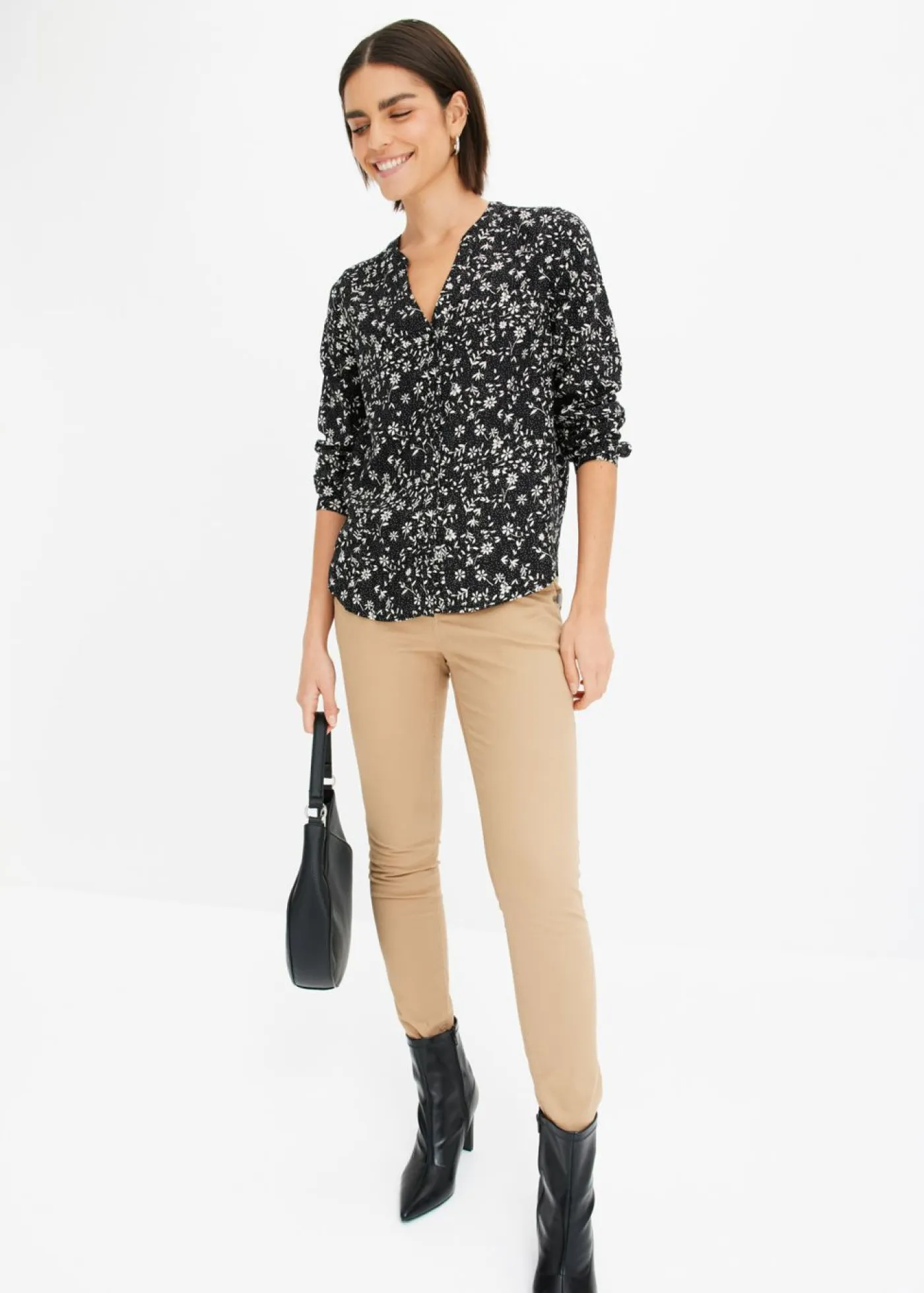 Discount Blusa de viscosa fluida Mujer Camisas Y Blusas