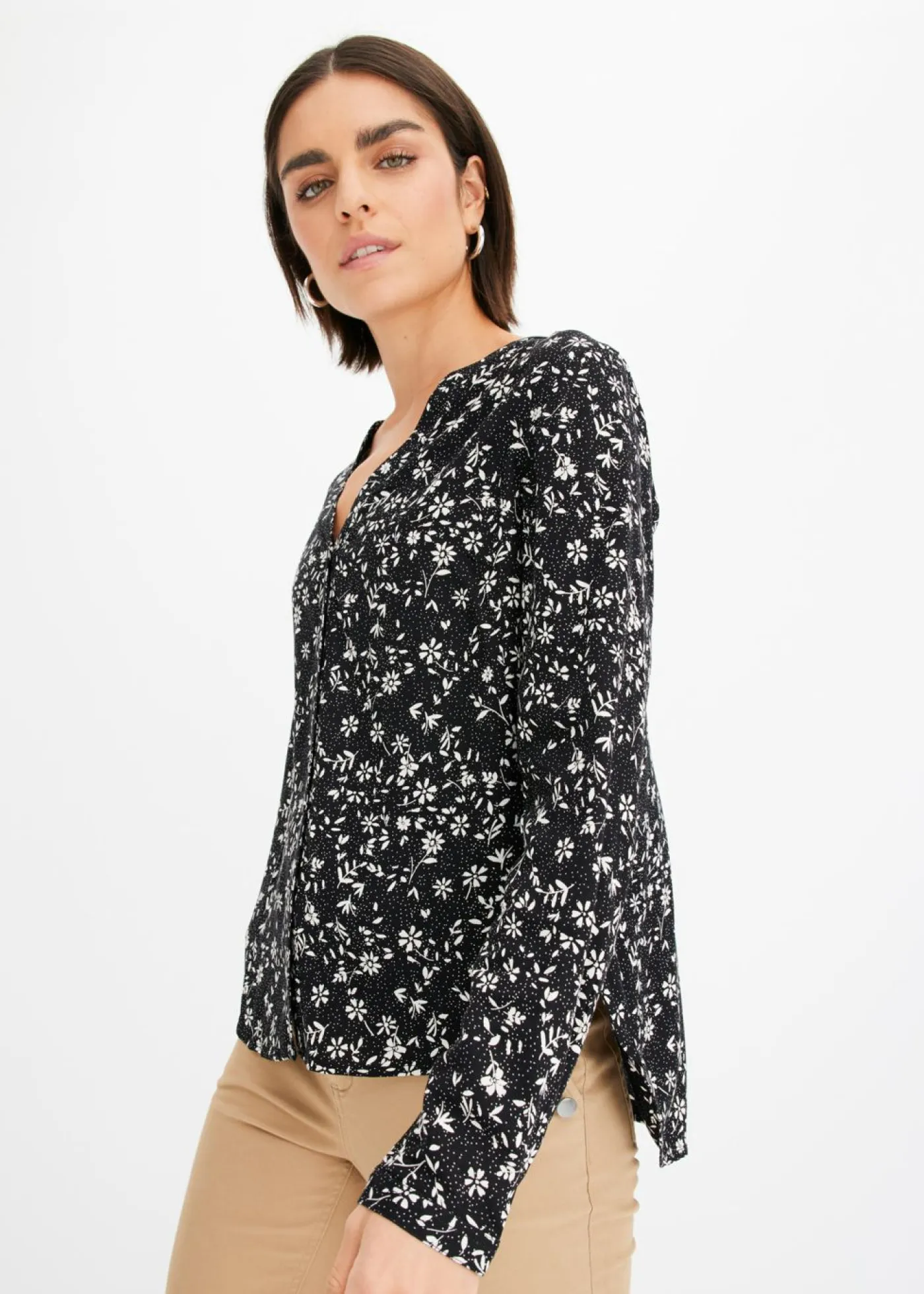 Discount Blusa de viscosa fluida Mujer Camisas Y Blusas