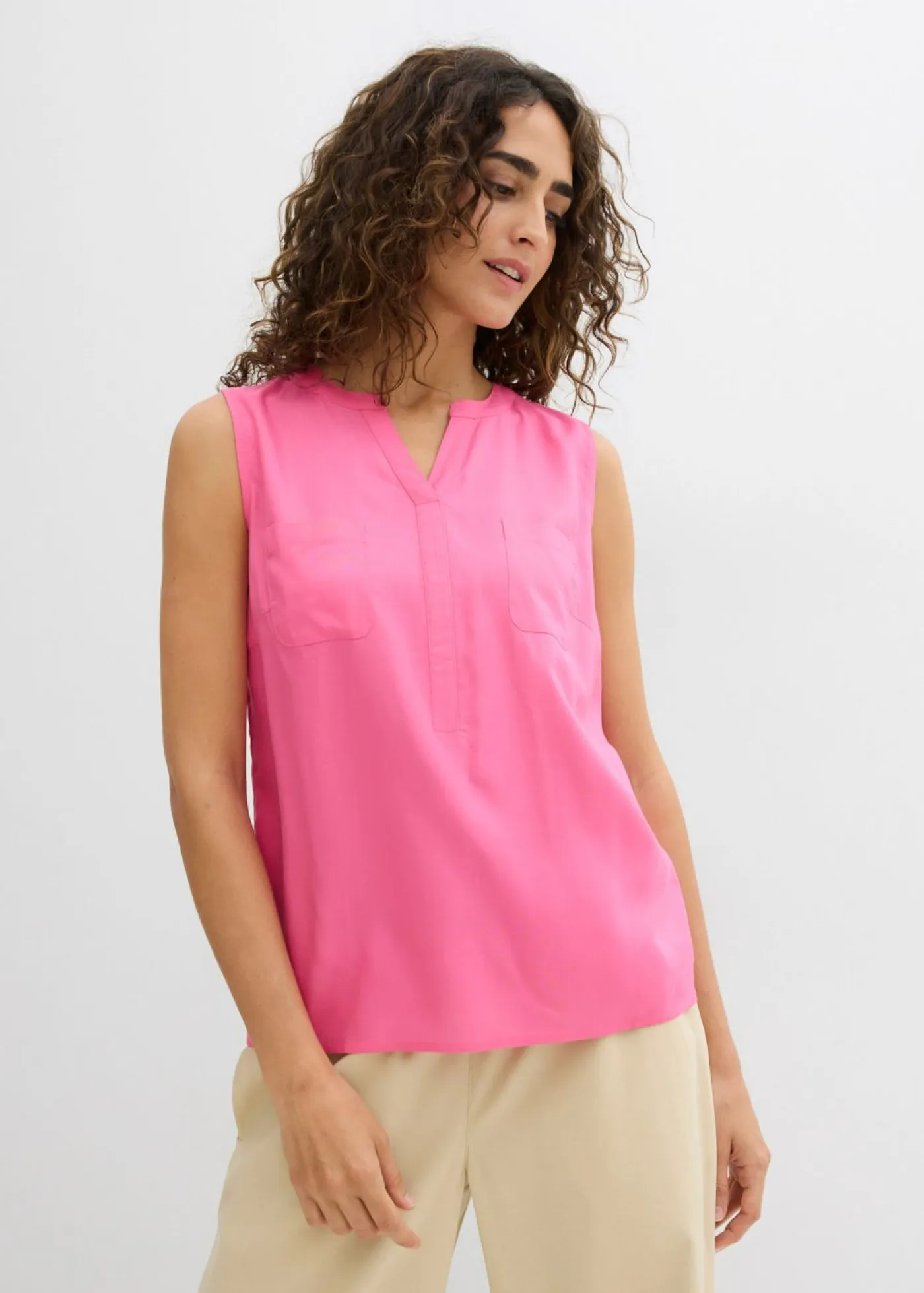 Sale Blusa de viscosa fluida Mujer Camisas Y Blusas|Camisetas