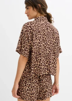 Hot Blusa de viscosa fluida Mujer Conjuntos De Ropa|Camisas Y Blusas