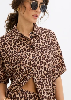 Hot Blusa de viscosa fluida Mujer Conjuntos De Ropa|Camisas Y Blusas