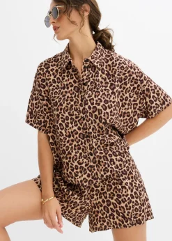 Hot Blusa de viscosa fluida Mujer Conjuntos De Ropa|Camisas Y Blusas