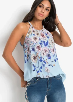 Discount Blusa de viscosa fluida Mujer Camisas Y Blusas|Camisetas