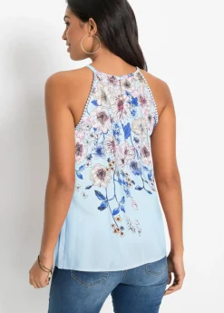 Discount Blusa de viscosa fluida Mujer Camisas Y Blusas|Camisetas
