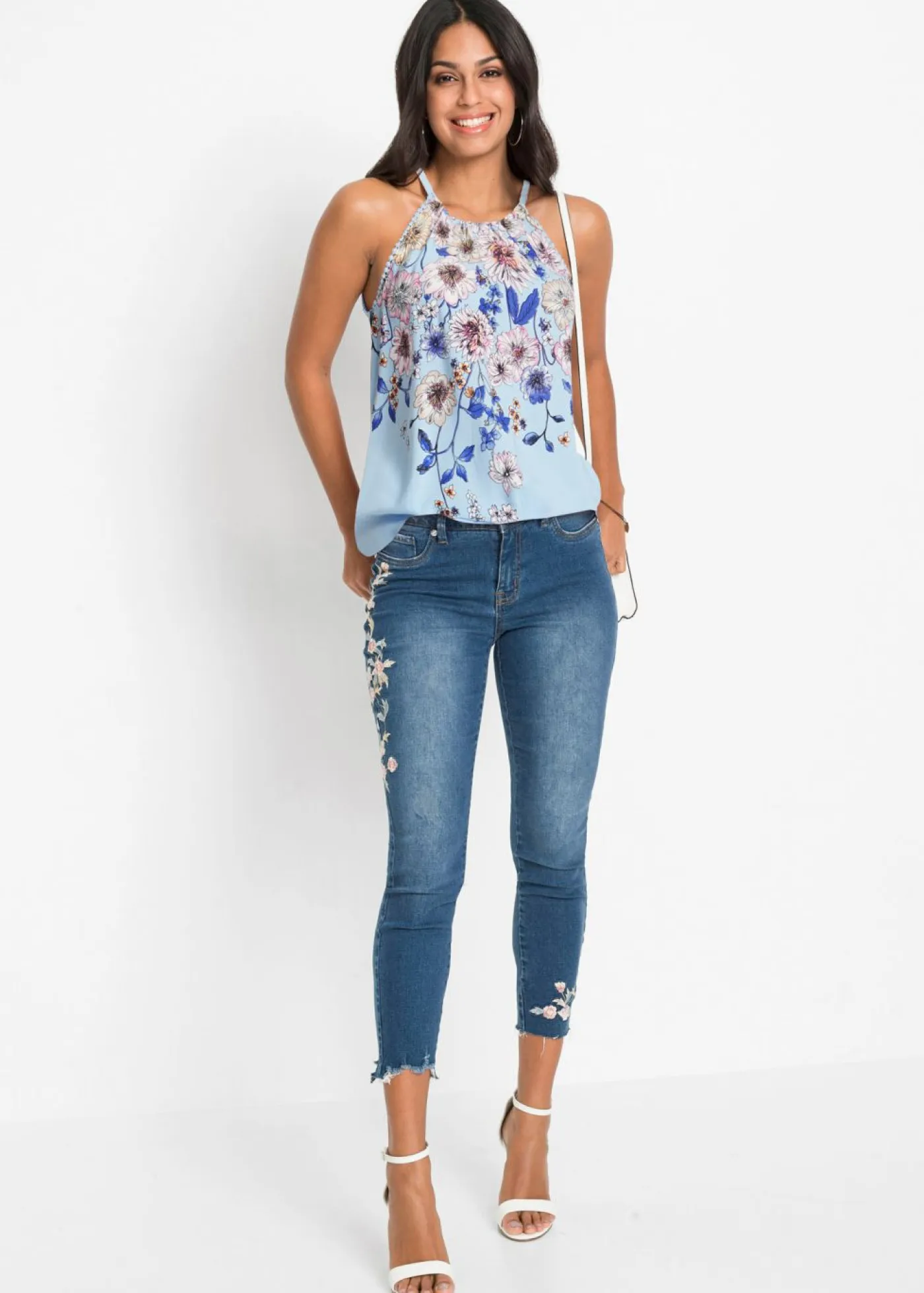 Discount Blusa de viscosa fluida Mujer Camisas Y Blusas|Camisetas