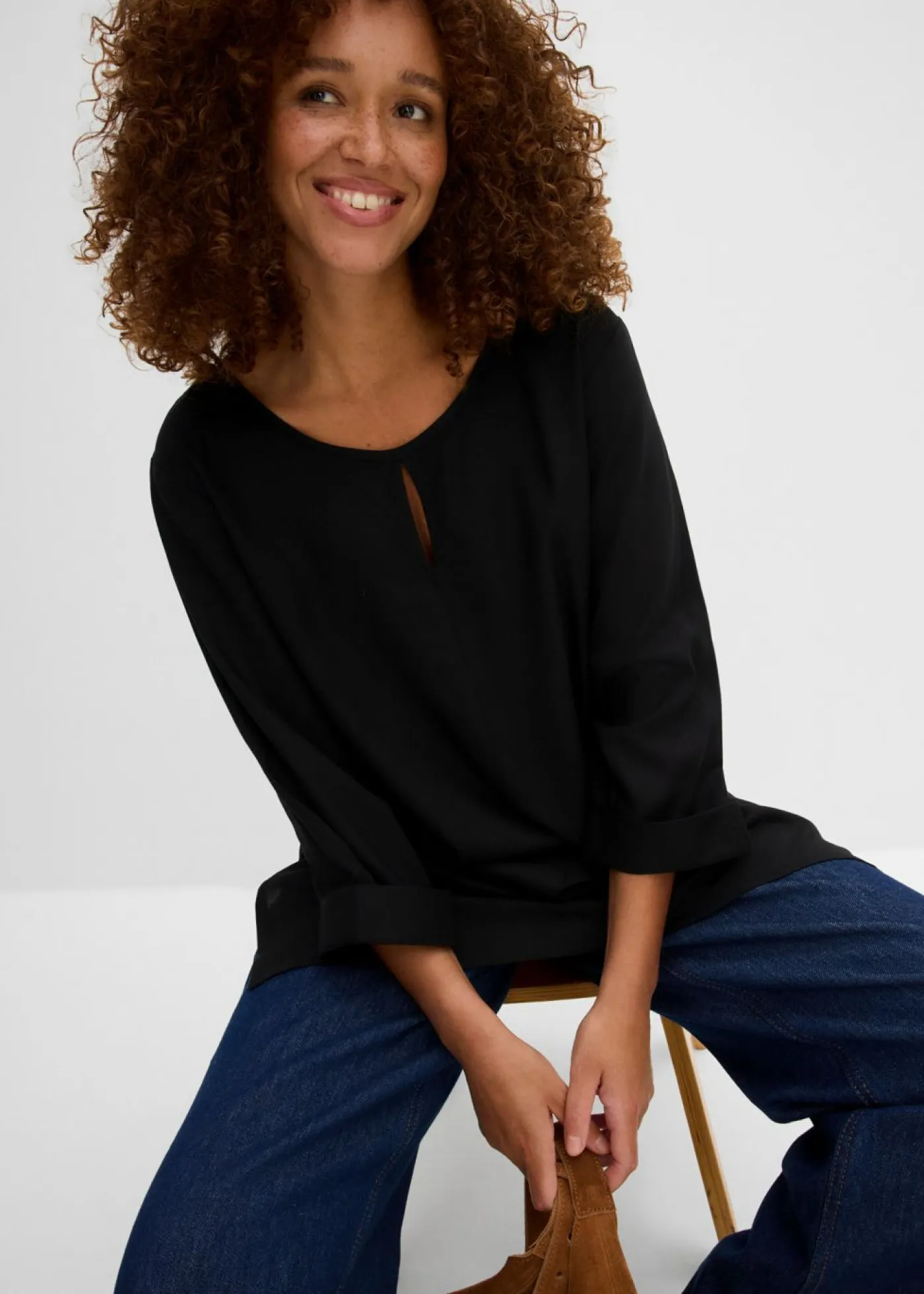 Blusa de viscosa pura Mujer Camisas Y Blusas