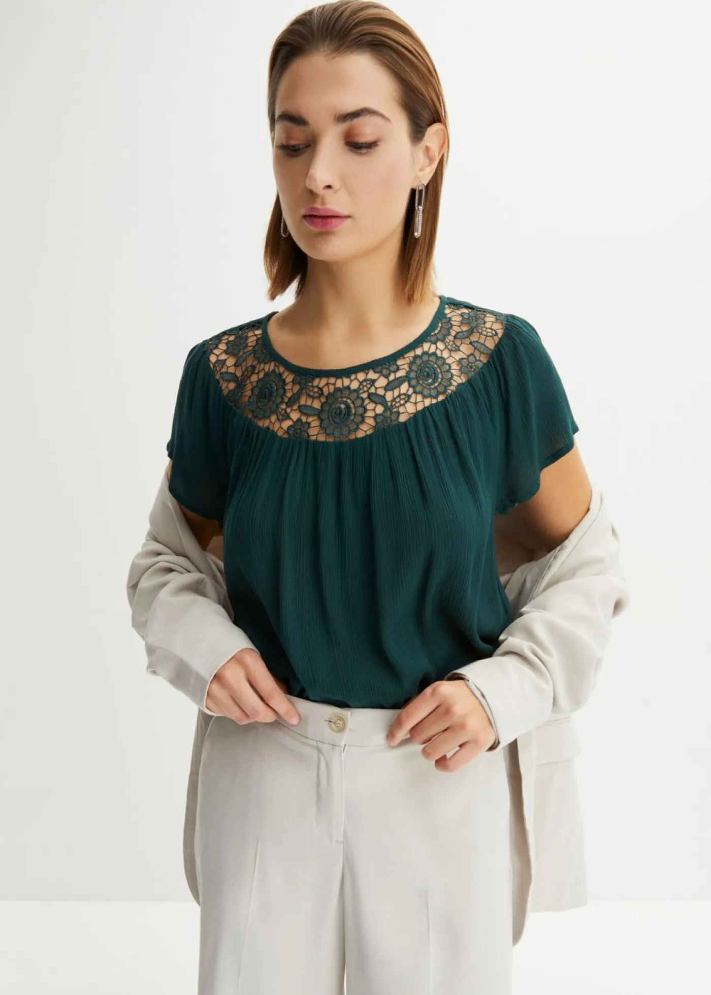 Hot Blusa de viscosa pura Mujer Camisas Y Blusas