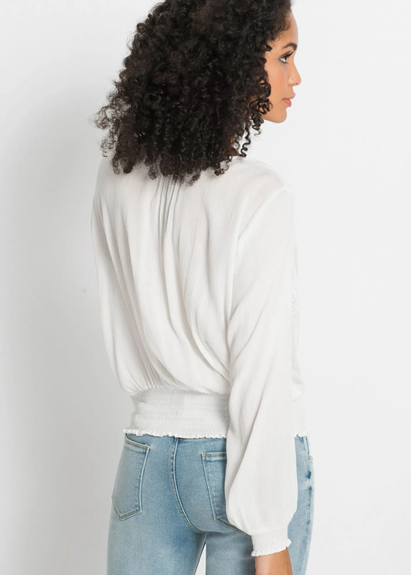 Blusa de viscosa suave Mujer Camisas Y Blusas