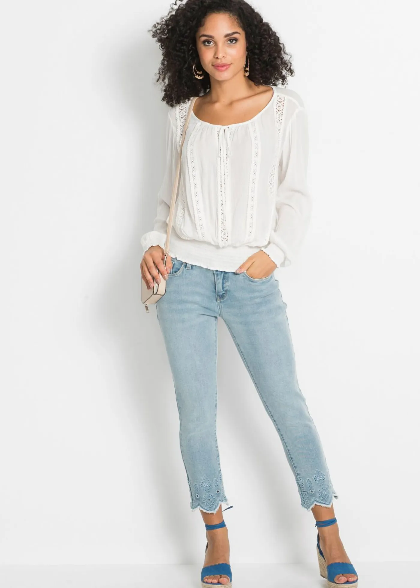 Blusa de viscosa suave Mujer Camisas Y Blusas