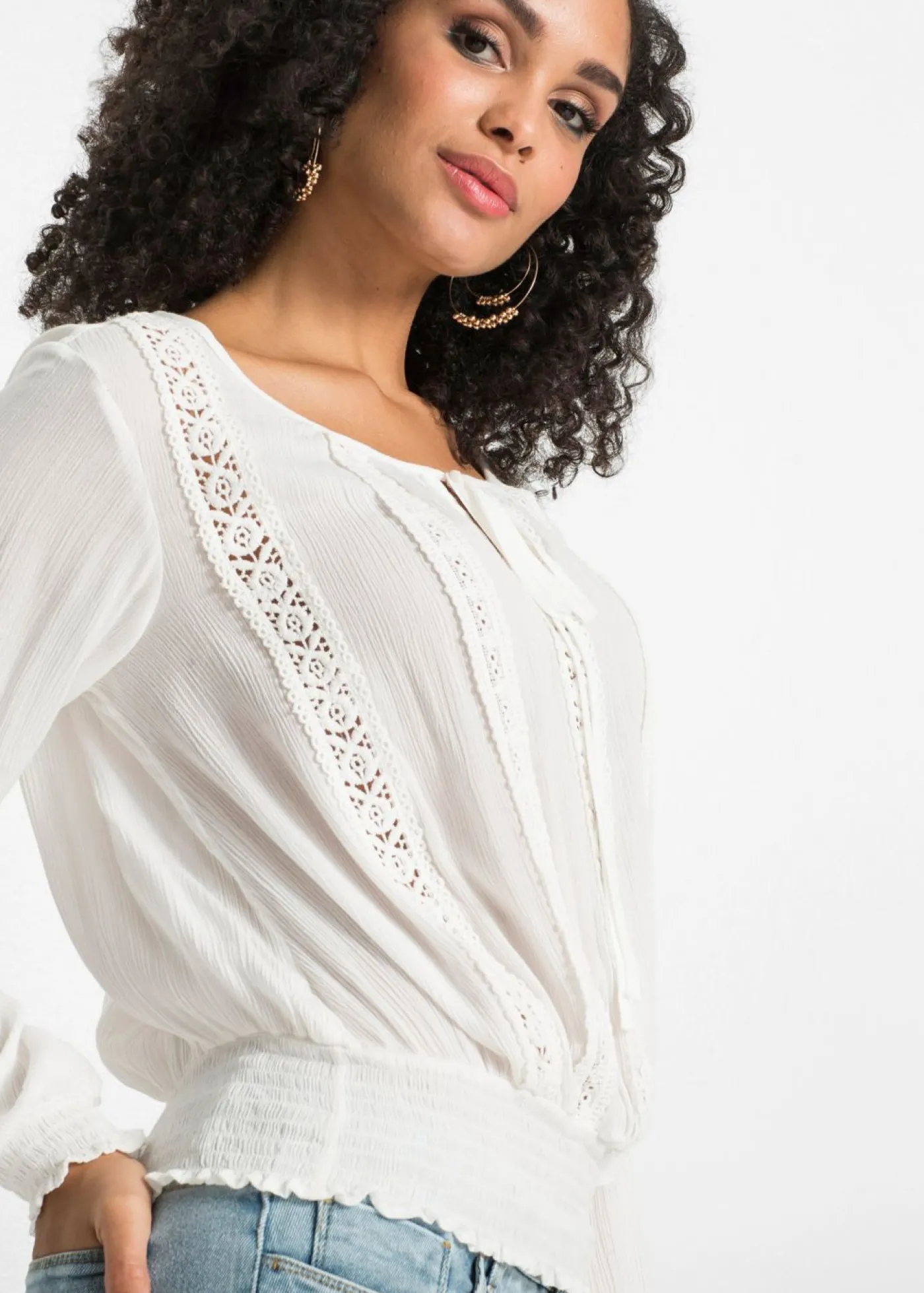Blusa de viscosa suave Mujer Camisas Y Blusas