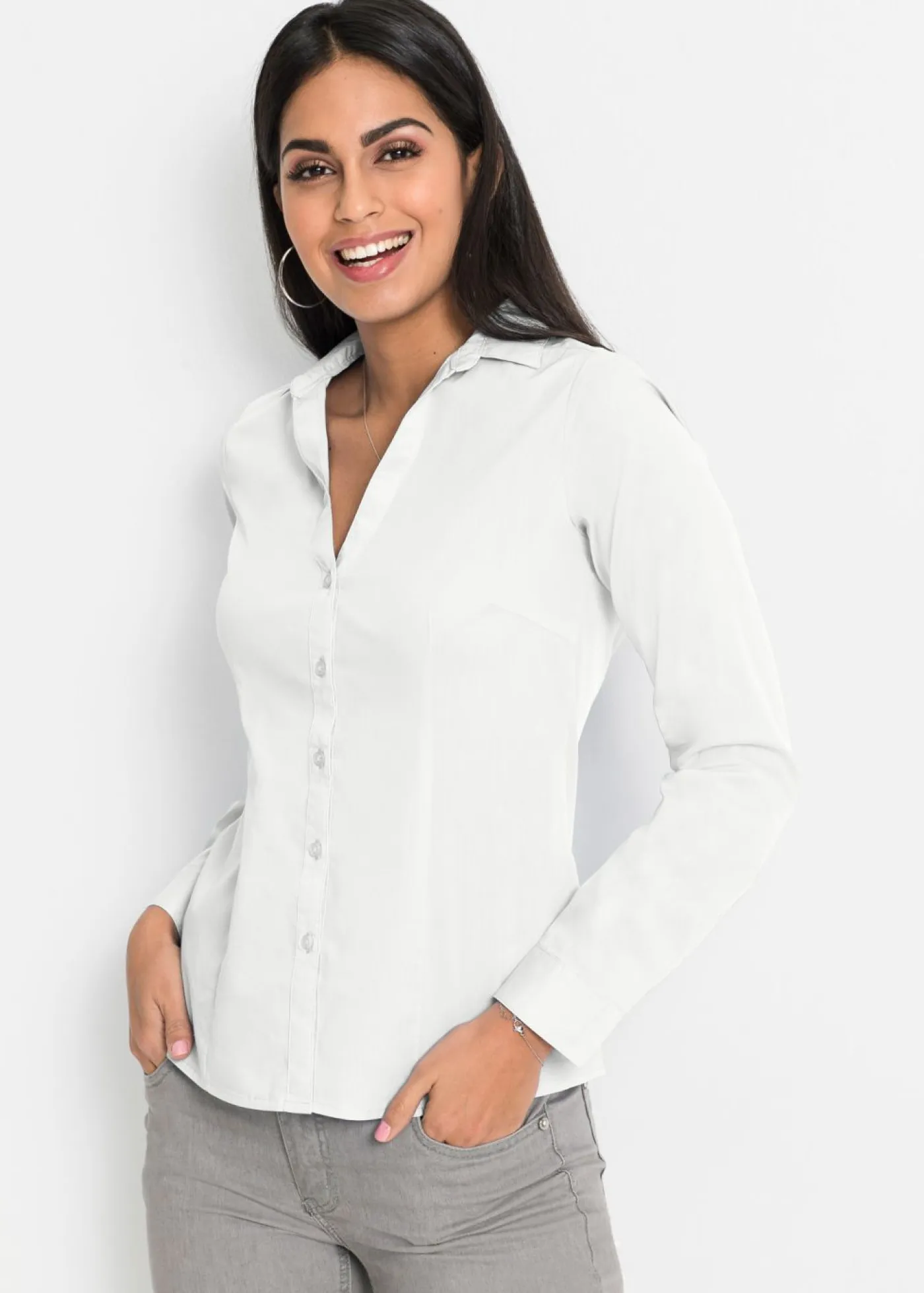 Online Blusa elástica Mujer Camisas Y Blusas