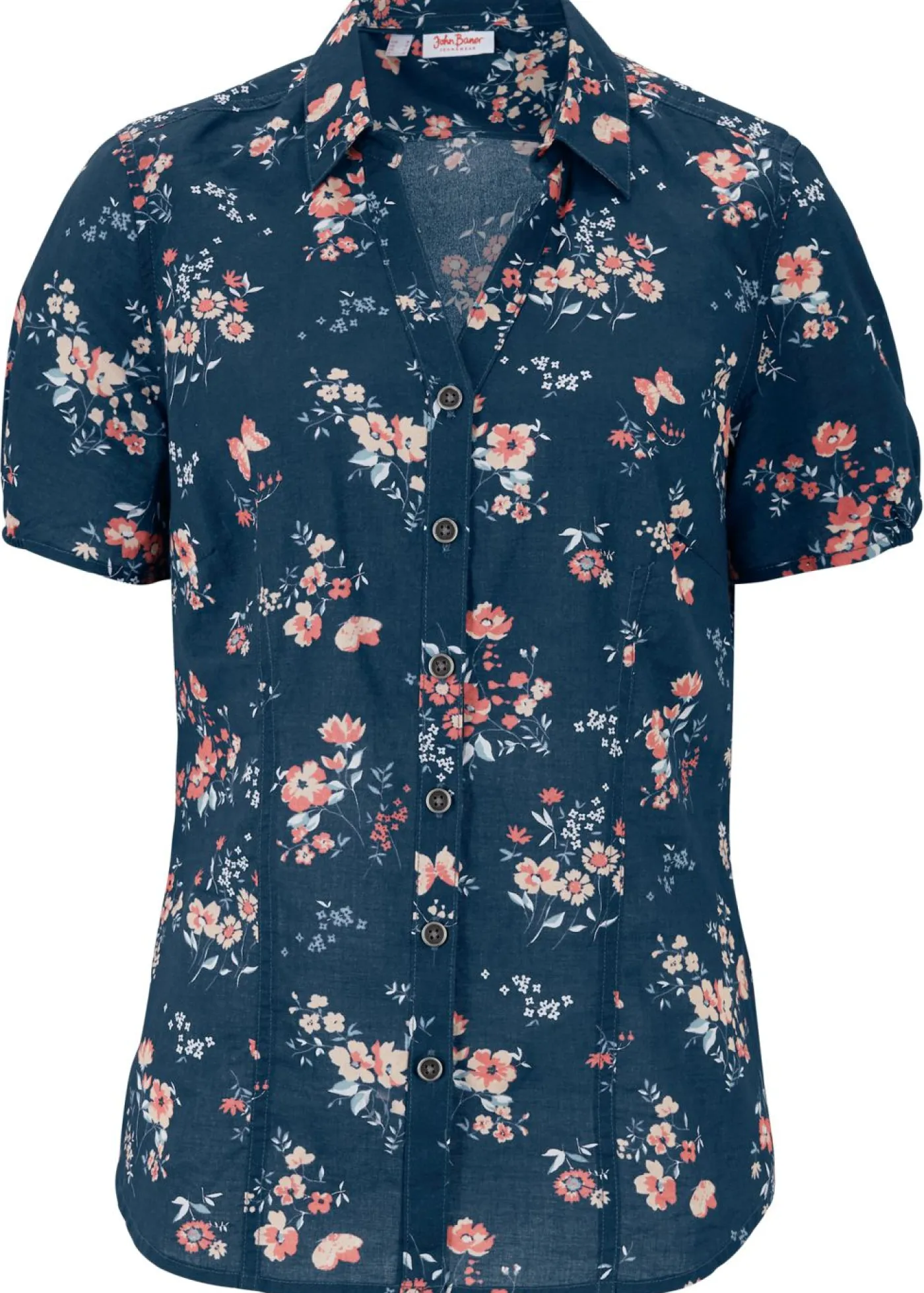 Clearance Blusa estampada de manga corta Mujer Camisas Y Blusas