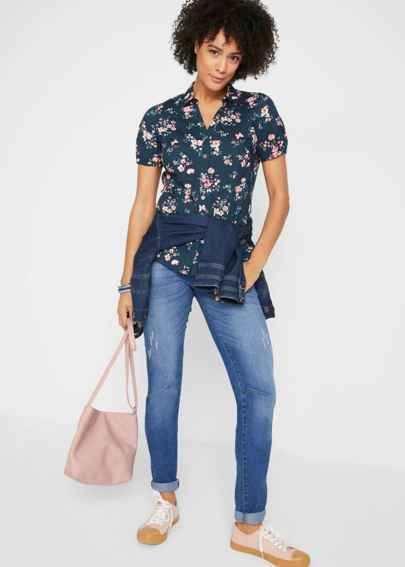 Clearance Blusa estampada de manga corta Mujer Camisas Y Blusas