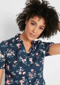 Clearance Blusa estampada de manga corta Mujer Camisas Y Blusas