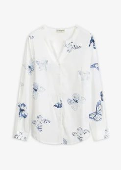 Sale Blusa estampada de viscosa Mujer Camisas Y Blusas