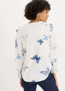 Sale Blusa estampada de viscosa Mujer Camisas Y Blusas
