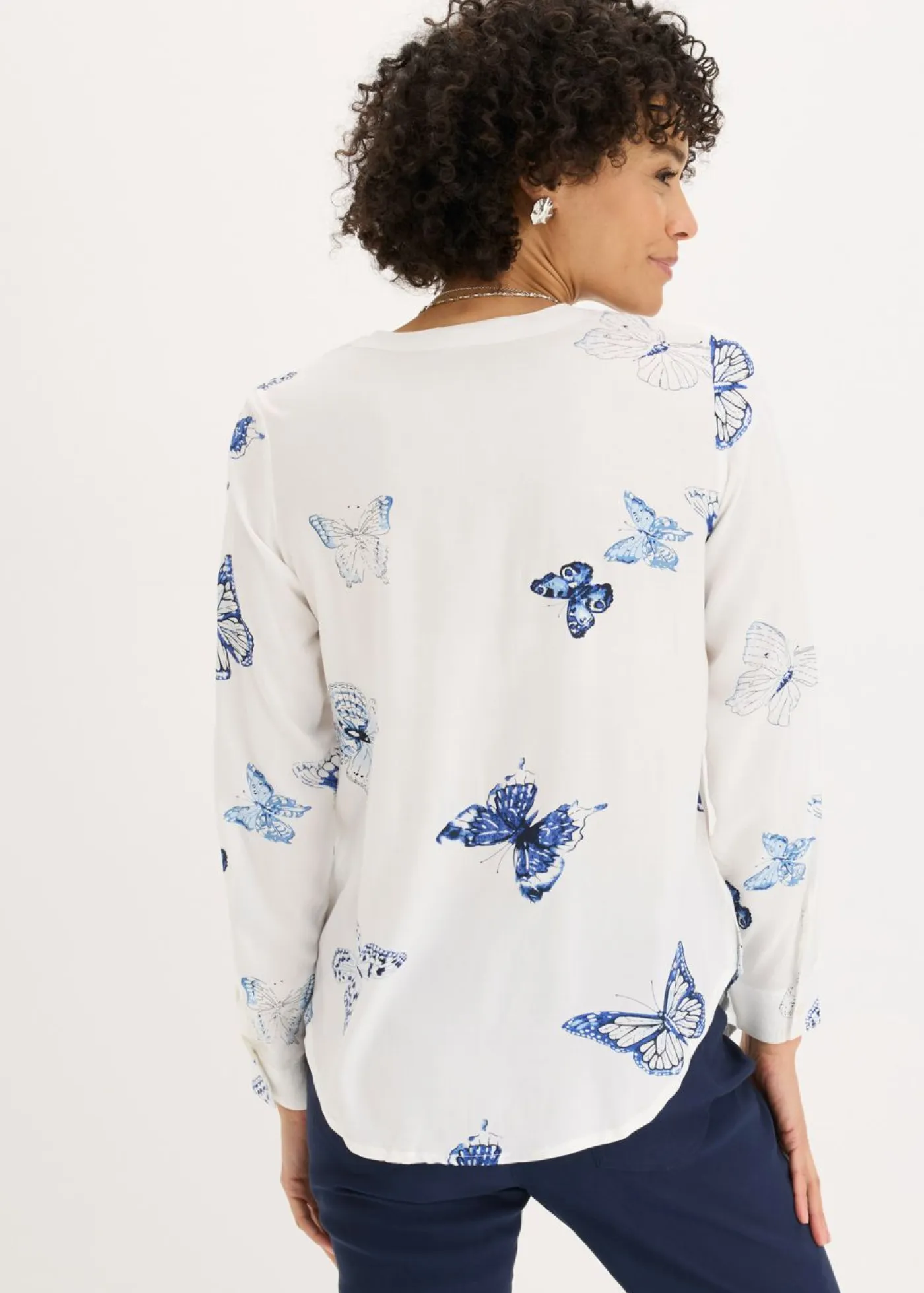 Sale Blusa estampada de viscosa Mujer Camisas Y Blusas