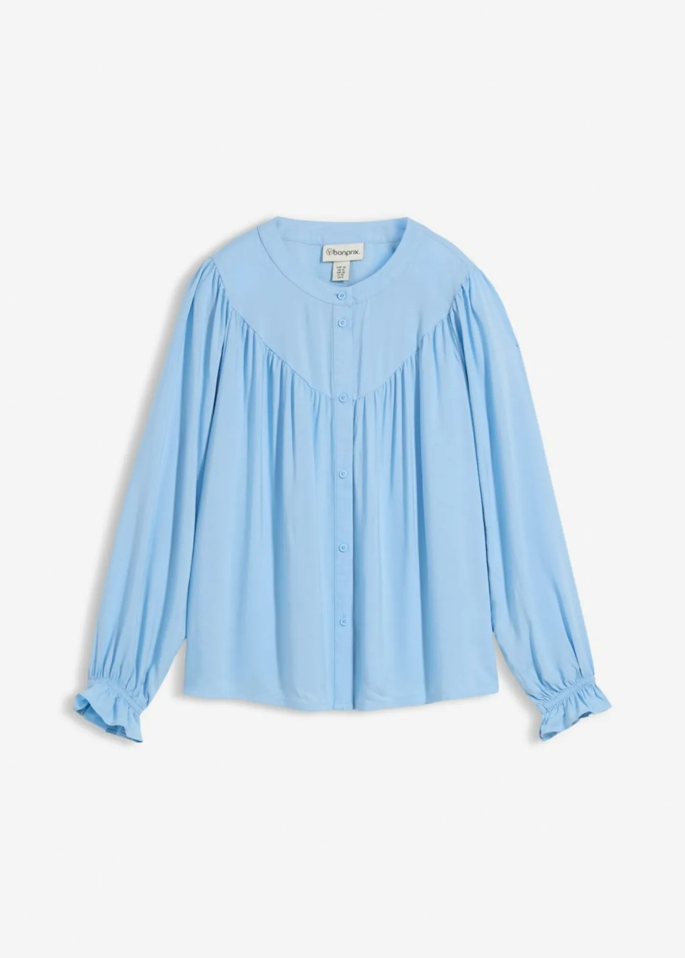 Sale Blusa estilo prairie de viscosa fluida Mujer Camisas Y Blusas|Novedades