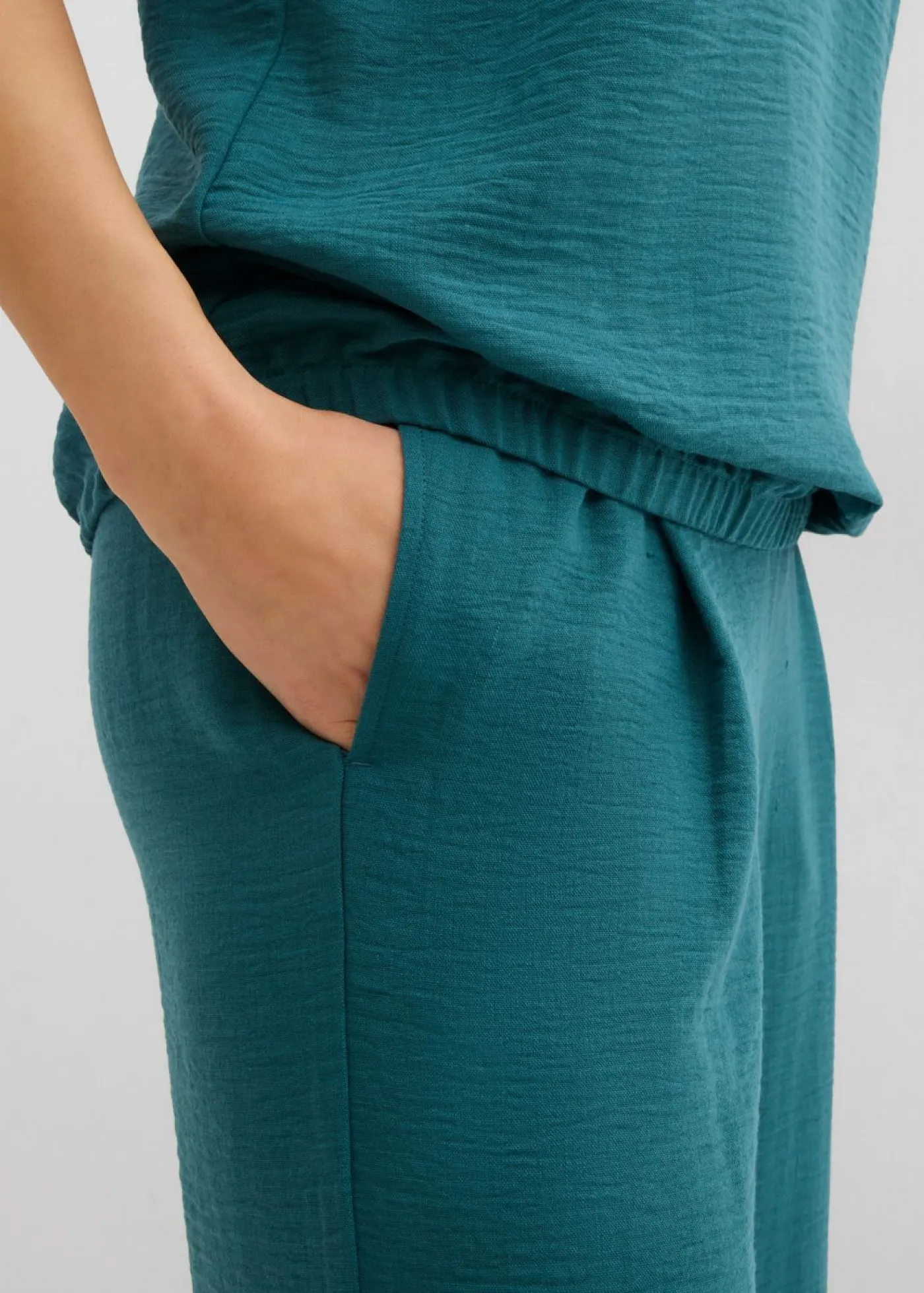 Sale Blusa holgada con dobladillo elástico Mujer Camisas Y Blusas