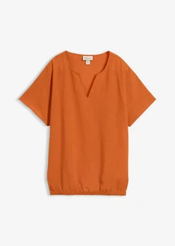 Sale Blusa holgada con dobladillo elástico Mujer Camisas Y Blusas