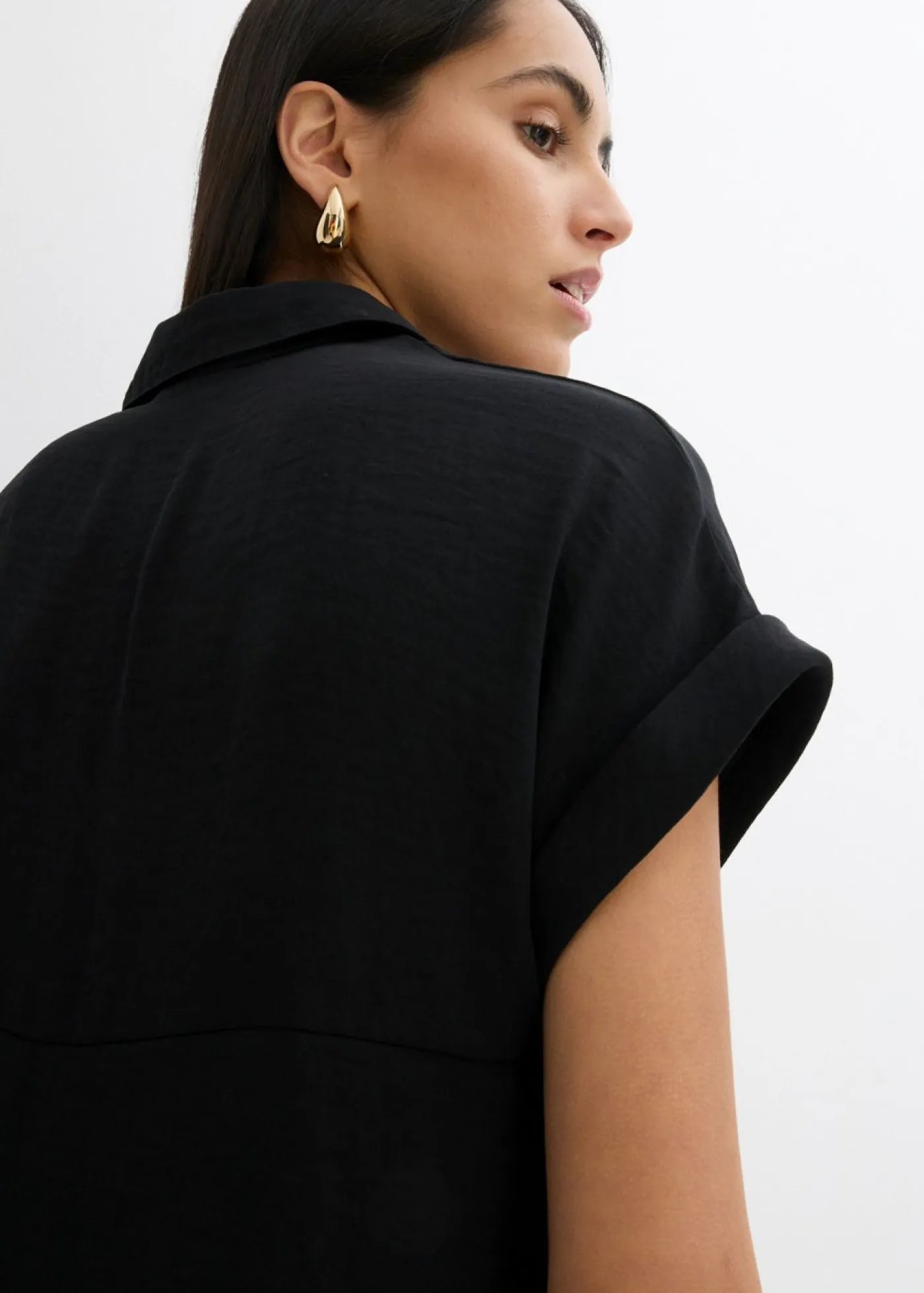 Sale Blusa holgada de crepé estructurado Mujer Conjuntos De Ropa|Esenciales