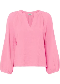 Best Blusa holgada de muselina Mujer Camisas Y Blusas|Novedades