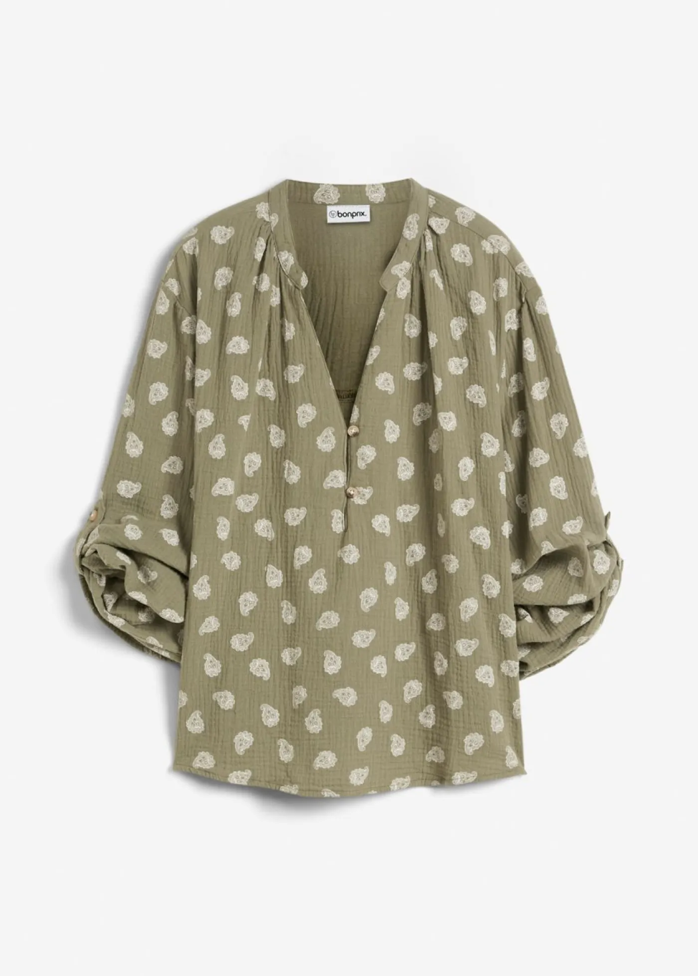 Online Blusa holgada de muselina vaporosa Mujer Camisas Y Blusas
