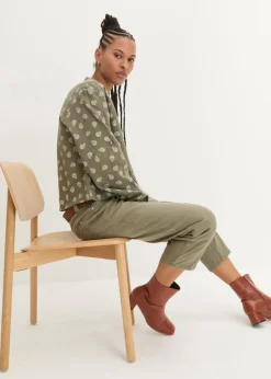 Online Blusa holgada de muselina vaporosa Mujer Camisas Y Blusas
