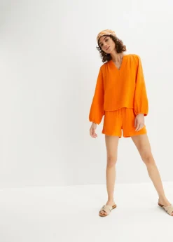 Best Blusa holgada de muselina Mujer Camisas Y Blusas|Novedades