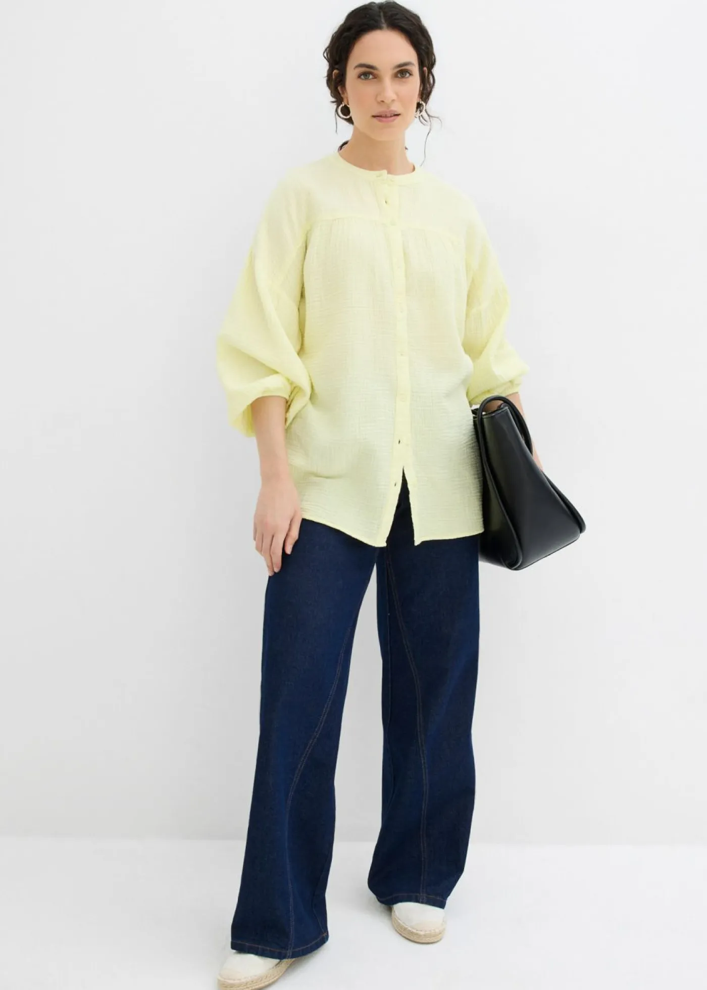 Best Blusa holgada de muselina Mujer Camisas Y Blusas