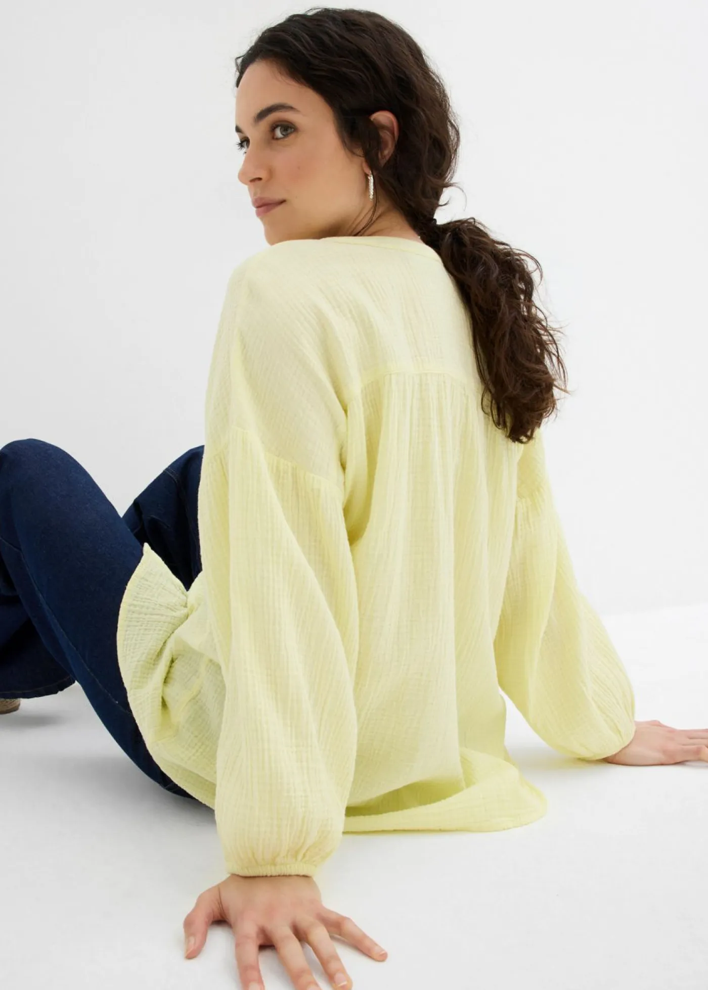 Best Blusa holgada de muselina Mujer Camisas Y Blusas