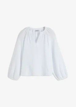 Blusa holgada de muselina Mujer Camisas Y Blusas|Novedades