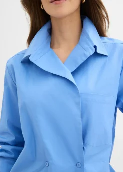 Hot Blusa larga con escote en V Mujer Camisas Y Blusas|Novedades