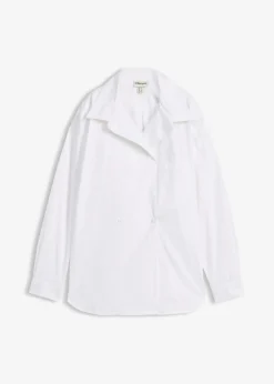 Hot Blusa larga con escote en V Mujer Camisas Y Blusas|Novedades
