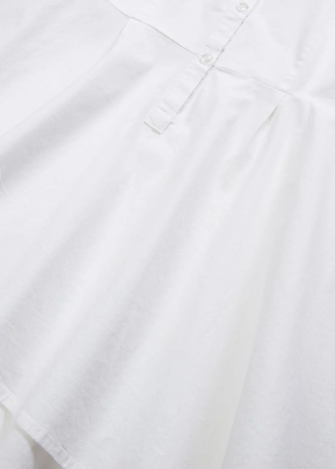 Blusa larga con volante Mujer Camisas Y Blusas
