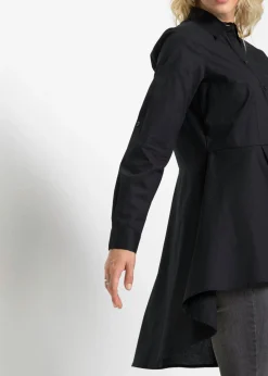 Online Blusa larga con volante Mujer Camisas Y Blusas